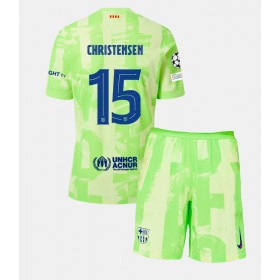 Barcelona Andreas Christensen #15 3rd Trikot 2024-25 Kurzarm (+ kurze hosen)